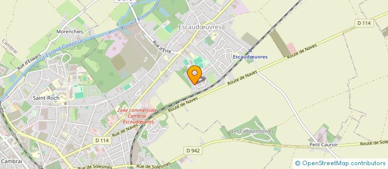 localisation de l'entreprise FD SECURITE  ESCAUDUVRES