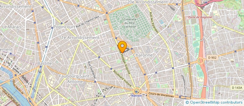 localisation de l'entreprise FD SERVICE SASU à PARIS
