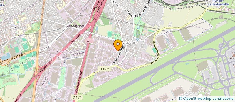 localisation de l'entreprise FD SYSTEME  WISSOUS