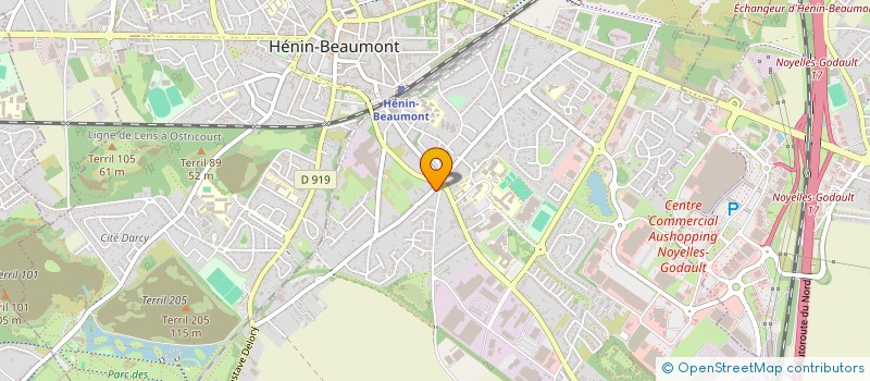 localisation de l'entreprise FD TOITURE à HENIN-BEAUMONT