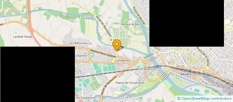 localisation de l'entreprise FD - TP  BEZIERS
