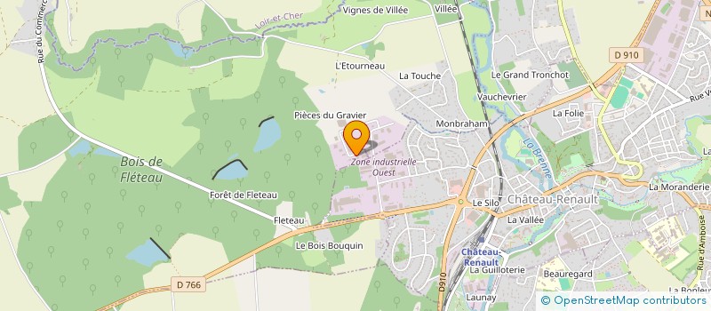 localisation de l'entreprise FD TRANS  LE BOULAY