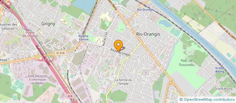 localisation de l'entreprise FD TRANSPORT à RIS-ORANGIS