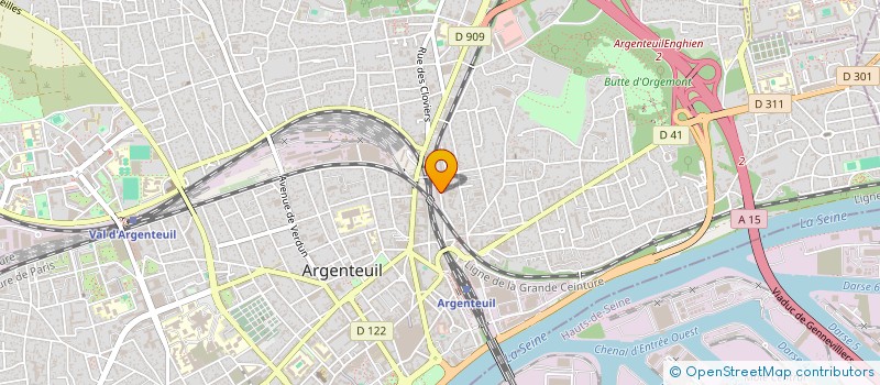 localisation de l'entreprise FD TRANSPORT  ARGENTEUIL