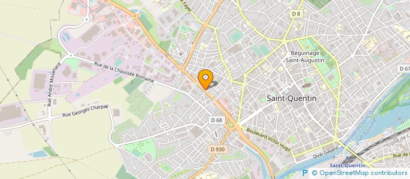 localisation de l'entreprise FD. TRAVAUX à SAINT-QUENTIN