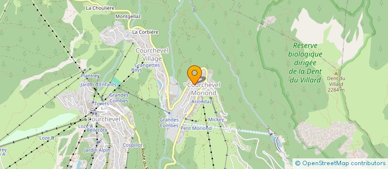 localisation de l'entreprise FD UNIVERS à COURCHEVEL