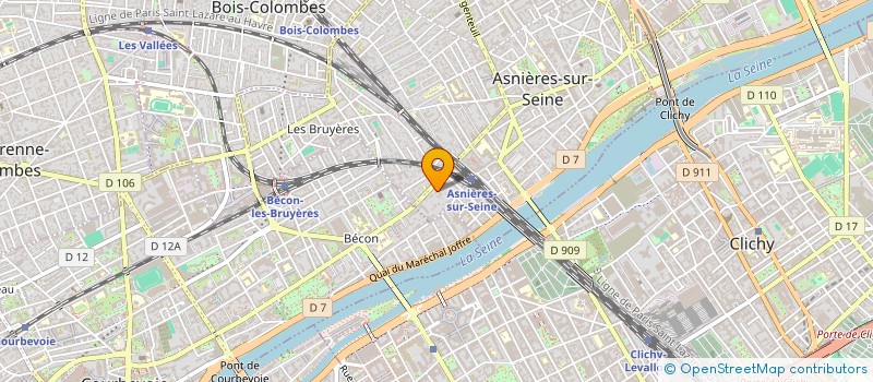 localisation de l'entreprise FD WEB SOLUTIONS  ASNIERES-SUR-SEINE