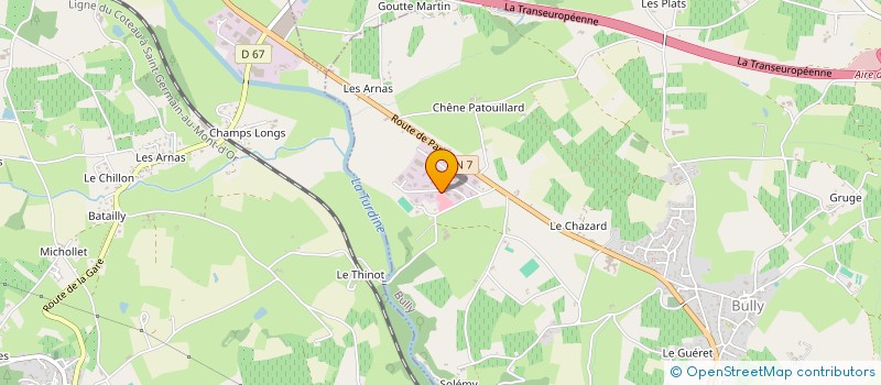 localisation de l'entreprise FD2G  BULLY