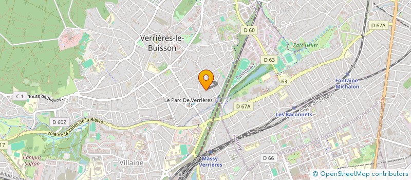 localisation de l'entreprise FDA ET ASSOCIES à VERRIERES-LE-BUISSON