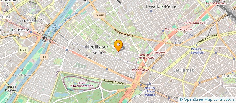 localisation de l'entreprise FDA INTERNATIONAL à NEUILLY-SUR-SEINE