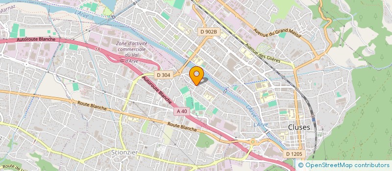 localisation de l'entreprise FDAM74  CLUSES