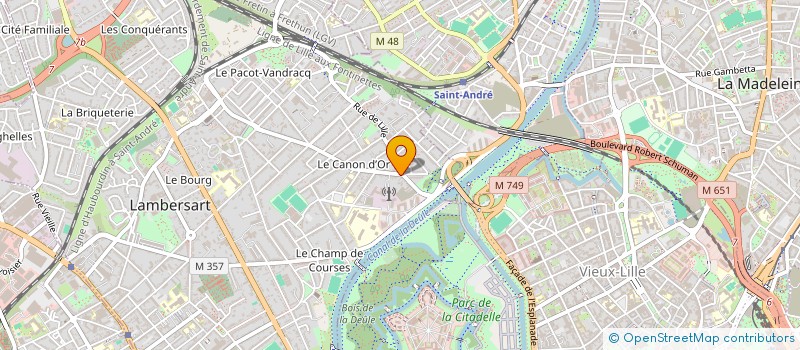 localisation de l'entreprise FDB à LAMBERSART