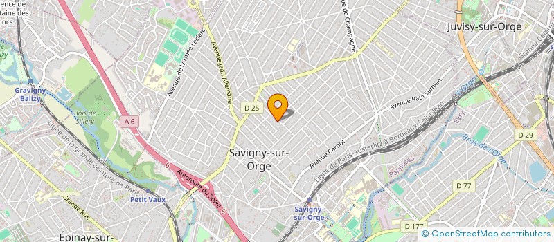 localisation de l'entreprise FDB à SAVIGNY-SUR-ORGE