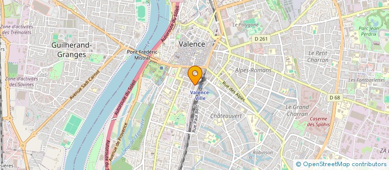 localisation de l'entreprise FDB à VALENCE