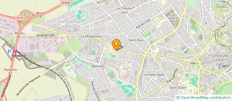 localisation de l'entreprise FDB17  CAEN