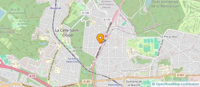 localisation de l'entreprise FDB4  LA CELLE-SAINT-CLOUD