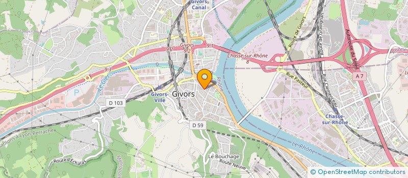 localisation de l'entreprise FDC à GIVORS