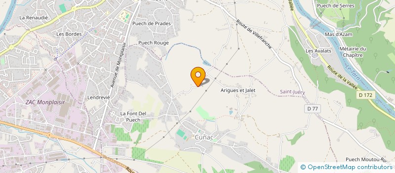 localisation de l'entreprise FDC CREATION  CUNAC