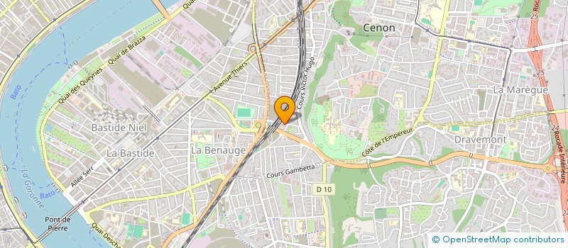 localisation de l'entreprise FDC GESTION à CENON