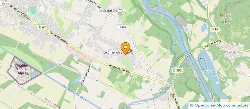 localisation de l'entreprise FDC MACONNERIE TERRASSEMENT  LES AVENIERES VEYRINS-THUELLIN