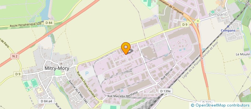 localisation de l'entreprise FDE DISTRIBUTION à MITRY-MORY