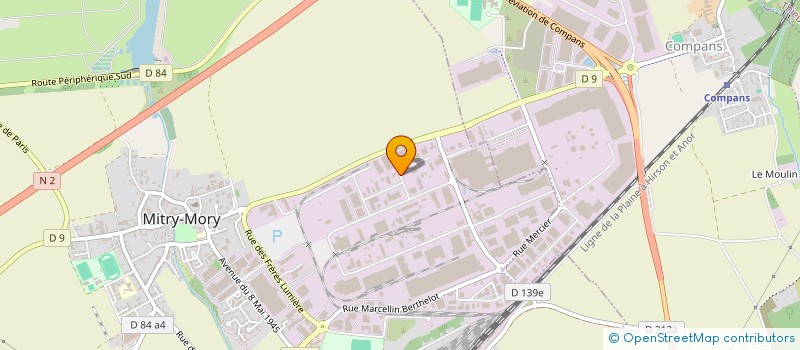 localisation de l'entreprise FDE DISTRIBUTION 95 à MITRY-MORY