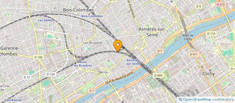 localisation de l'entreprise FDE ORGANISATION  ASNIERES-SUR-SEINE