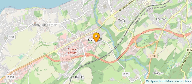 localisation de l'entreprise FDESA AUDIT à THONON-LES-BAINS