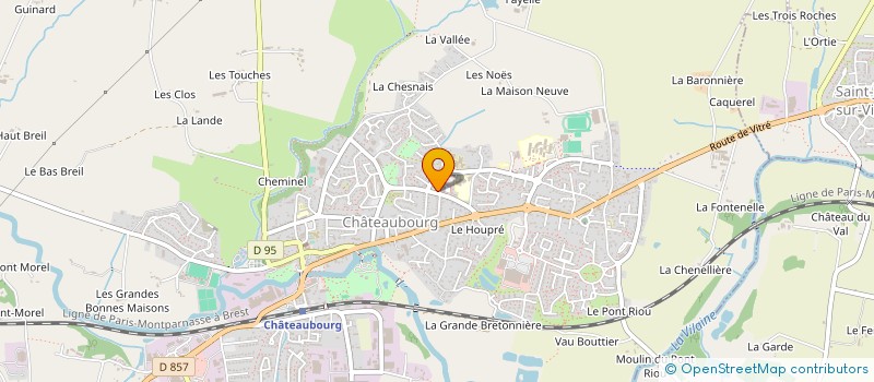 localisation de l'entreprise FDESIGN USINAGE  CHATEAUBOURG
