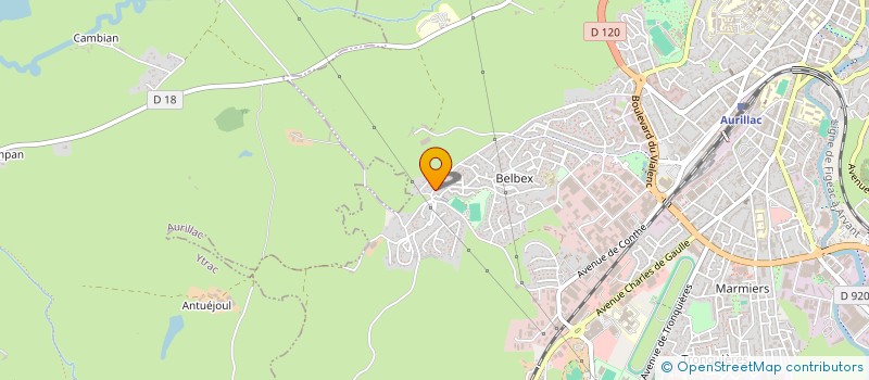 localisation de l'entreprise FDEYE  AURILLAC