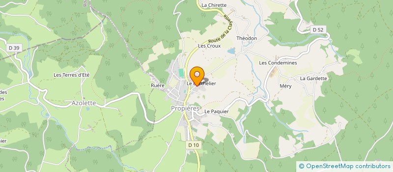 localisation de l'entreprise FDF à PROPIERES