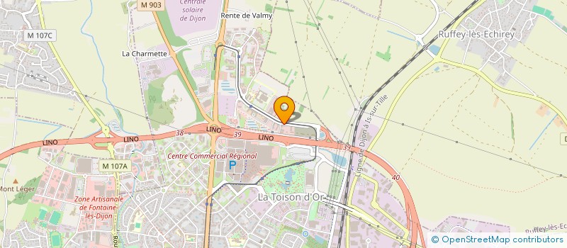 localisation de l'entreprise FDF à DIJON