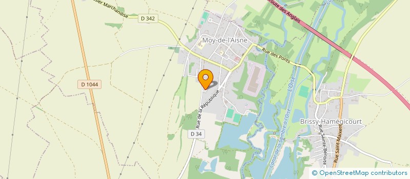 localisation de l'entreprise FDF - FRERES DE FLAMMES à MOY-DE-L'AISNE