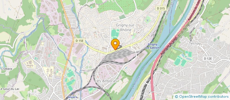 localisation de l'entreprise FDG-FONCIERE DE GIVORS  GRIGNY