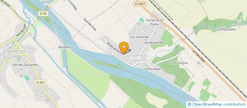 localisation de l'entreprise FDG GAUDRON à OUSSON-SUR-LOIRE