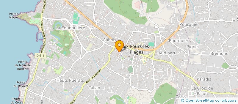 localisation de l'entreprise FDGA INVEST à SIX-FOURS-LES-PLAGES