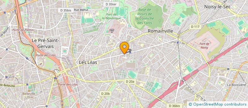 localisation de l'entreprise FDH SERVICES à LES LILAS
