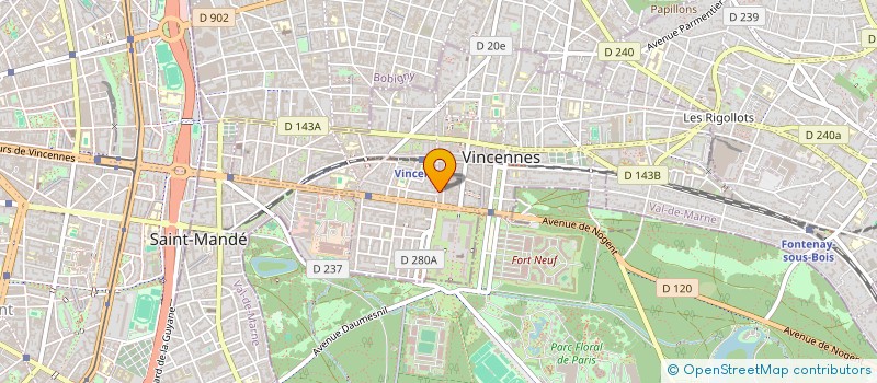 localisation de l'entreprise FDHM à VINCENNES