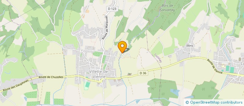 localisation de l'entreprise FDI  VILLETTE-DE-VIENNE