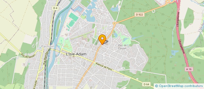 localisation de l'entreprise FDJ  L'ISLE-ADAM