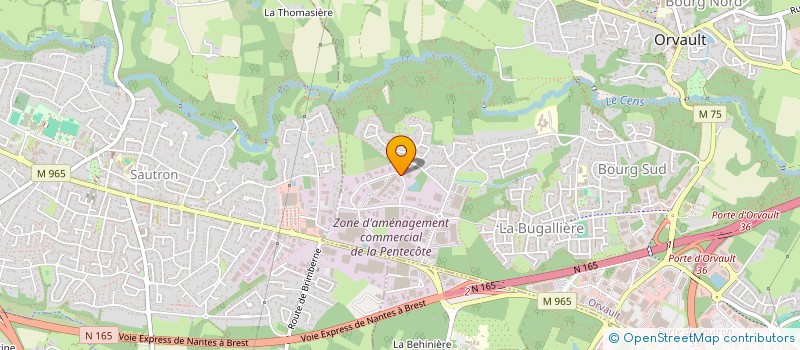 localisation de l'entreprise FDJ IMMO à ORVAULT