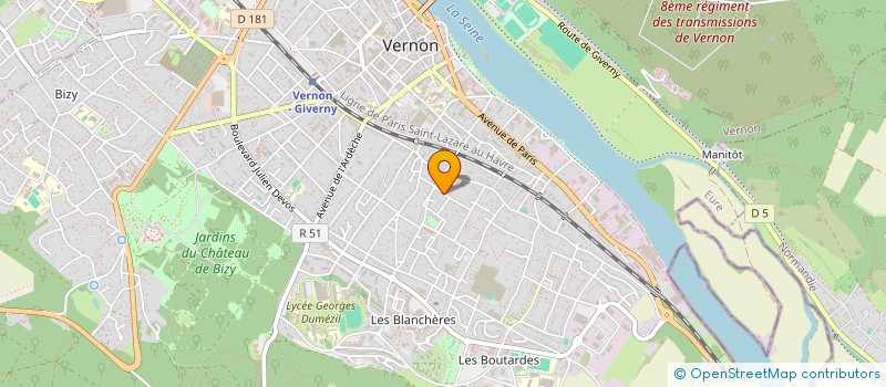 localisation de l'entreprise FDJ TAXIS à VERNON