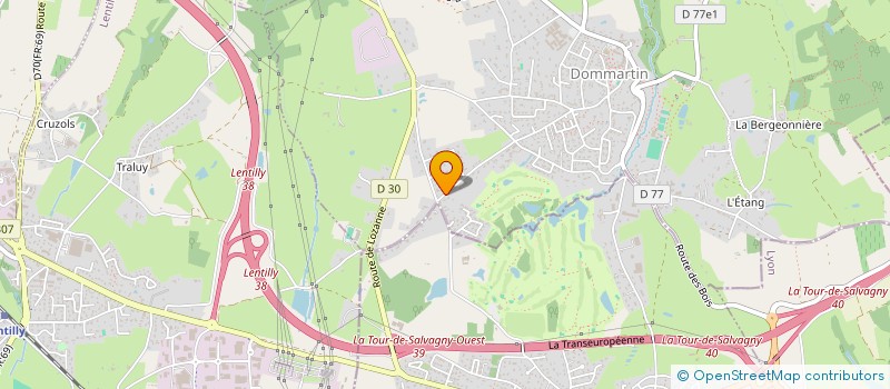 localisation de l'entreprise FDK  DOMMARTIN