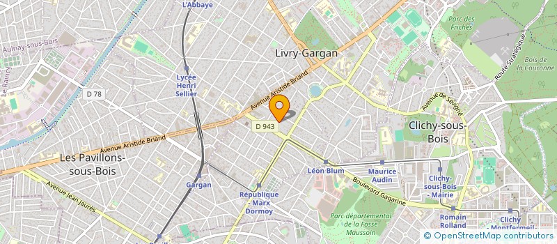 localisation de l'entreprise FDL à LIVRY-GARGAN