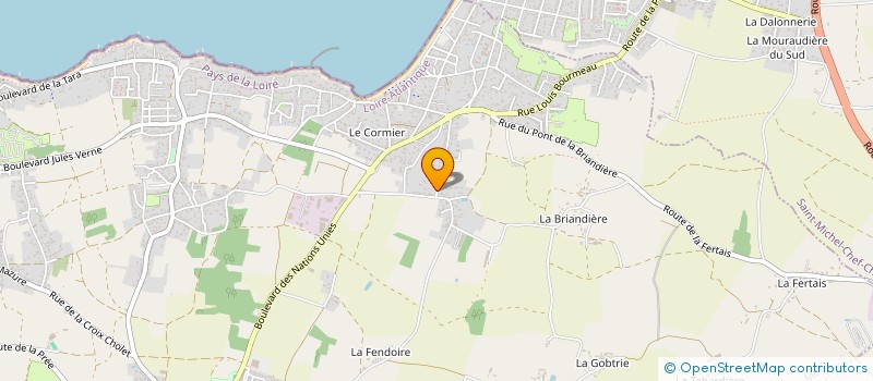 localisation de l'entreprise FDL RENTAL à LA PLAINE-SUR-MER