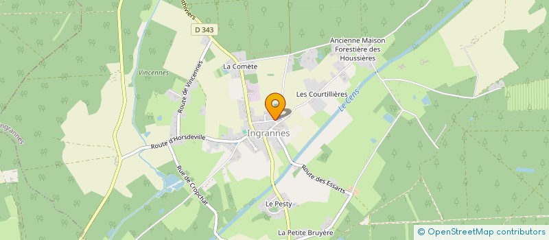localisation de l'entreprise FDL37 à INGRANNES