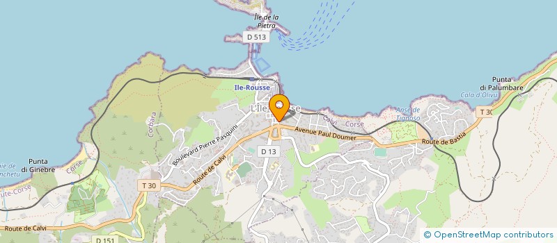 localisation de l'entreprise FDM à L'ILE-ROUSSE