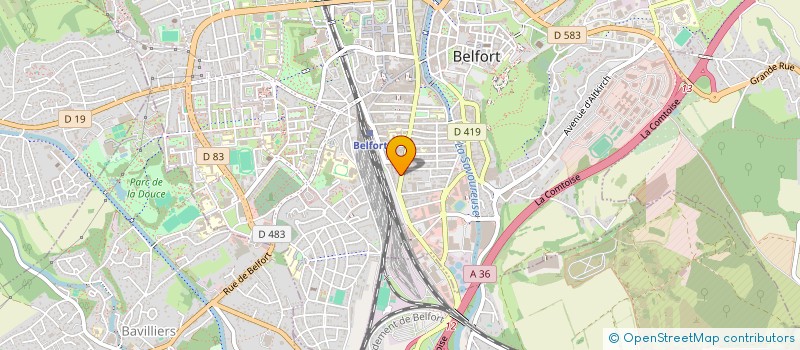 localisation de l'entreprise FDM  BELFORT