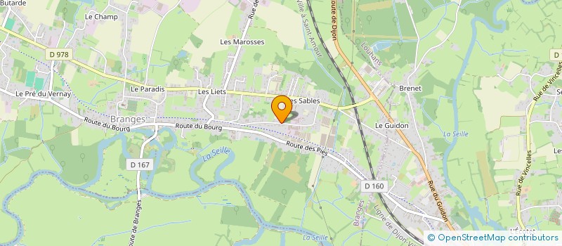localisation de l'entreprise FDM 71 à BRANGES