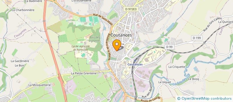 localisation de l'entreprise FDM  COUTANCES